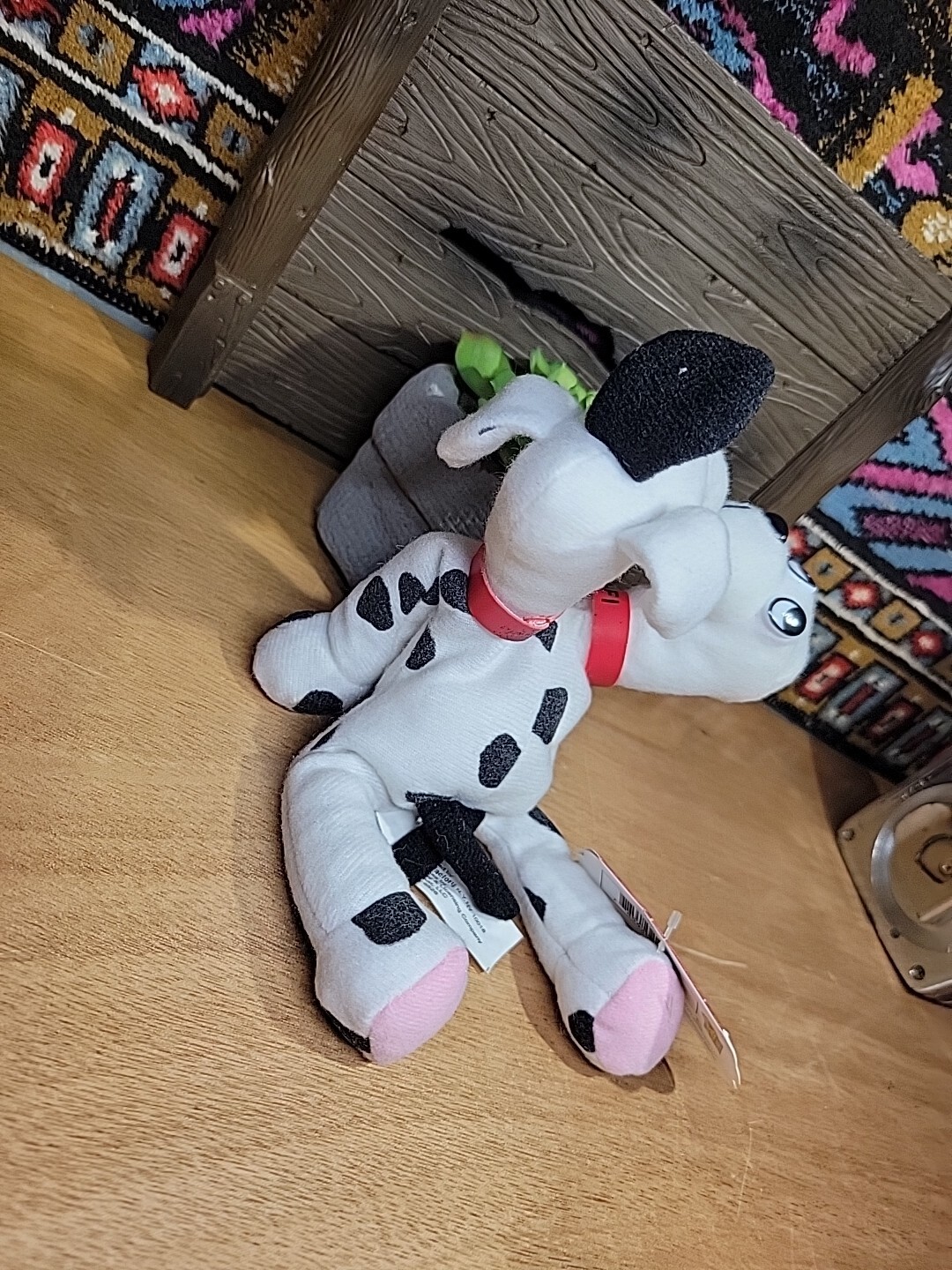 New 1997 Meanies Series 1 Fi-Do The Dalmutation 2 Headed Dog Plush W/ Tag Topkat