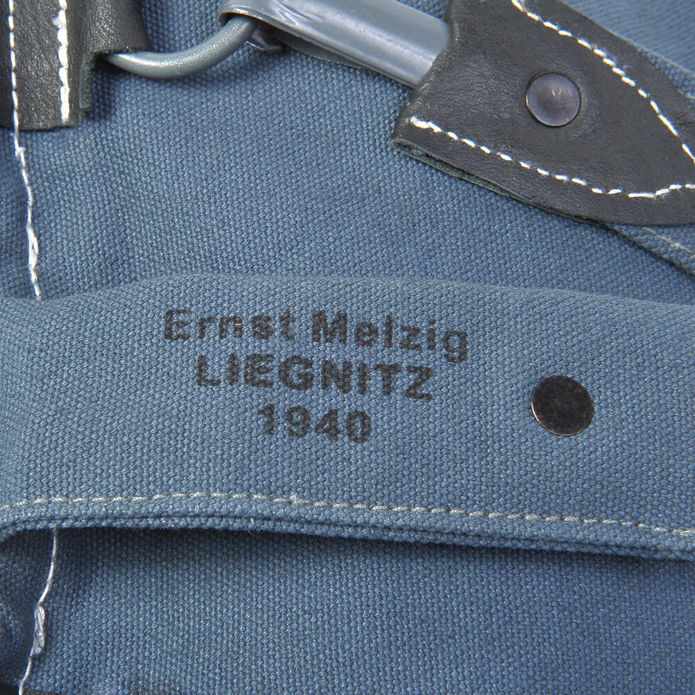 German WW2 M31 Bread bag with Shoulder Strap Luftwaffe Blue