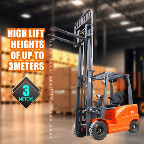 5500lbs Electric Forklift 60V 70Ah Side Shift with Charger Lifter Free Shipping