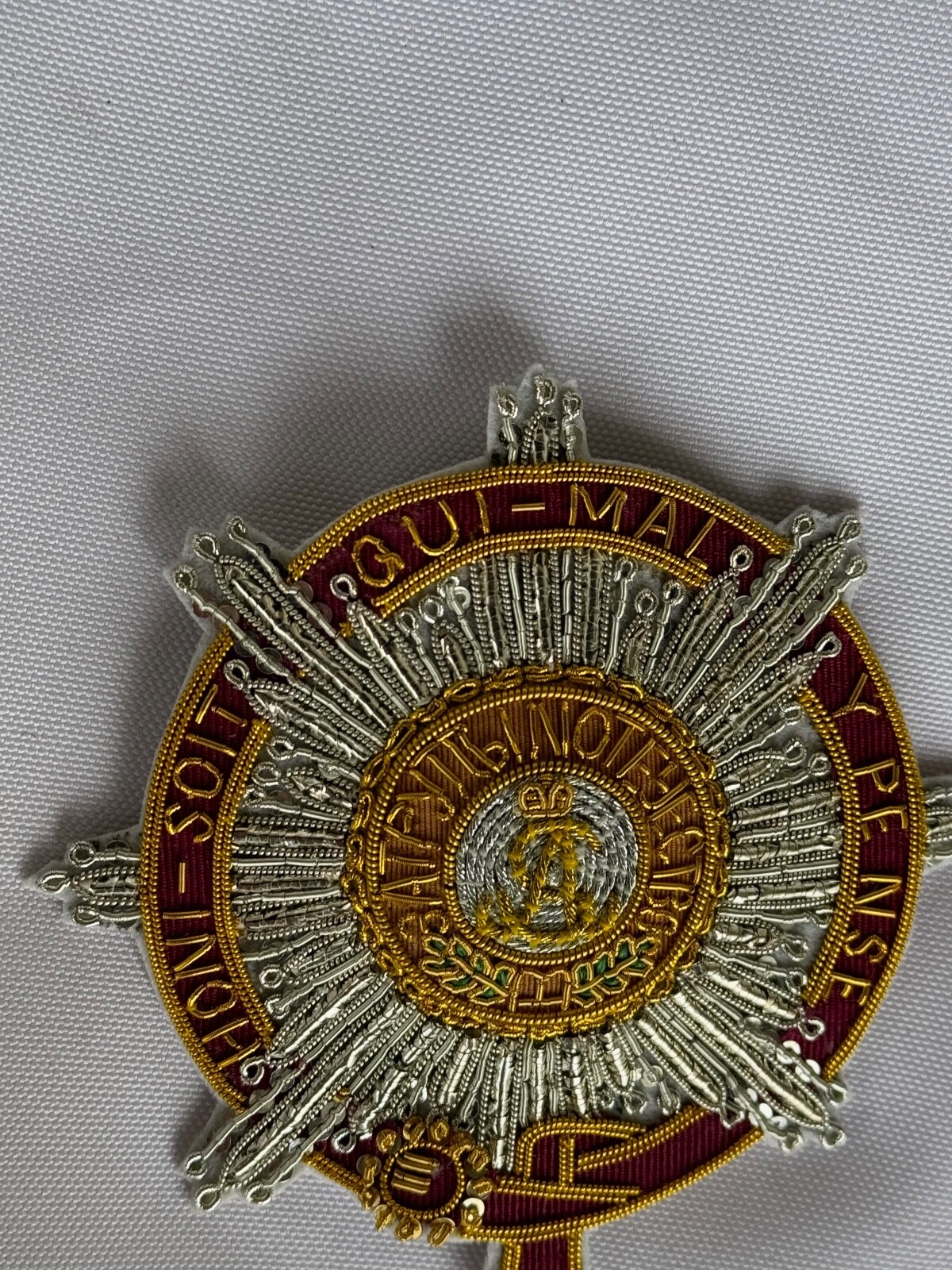 Imperial Order of St.Alexander combined British Embroidered star, replic 1850s