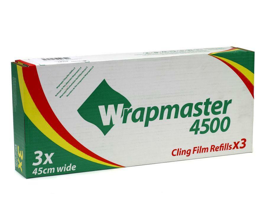 Wrapmaster 1000, 3000, 4500 Cling Film Refill For Multipurpose Wrap (Packs of 3)