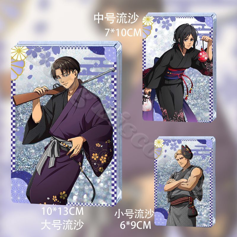 Attack on Titan Acrylic Brick Quicksand Mahjong Cosplay Standing Plate Decor