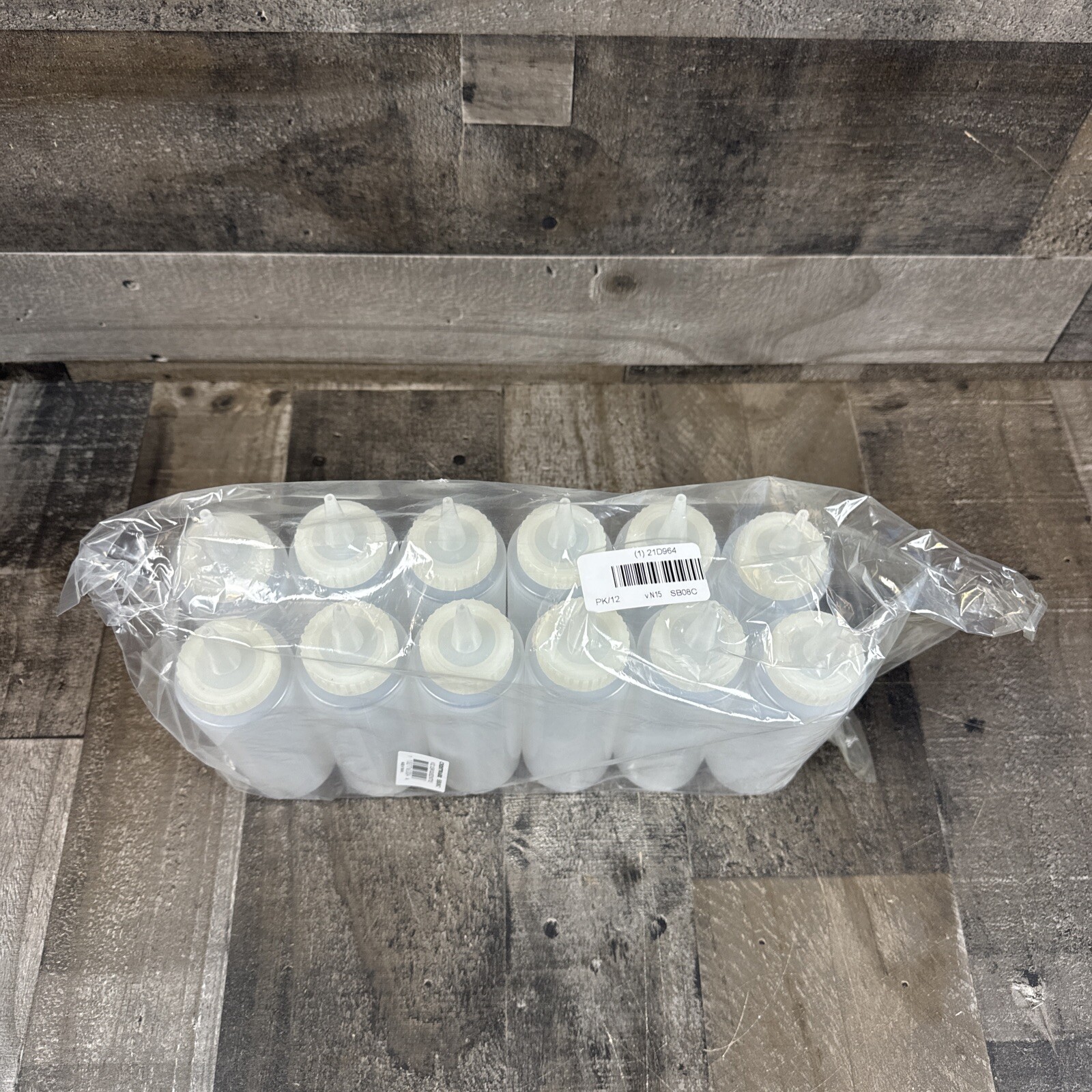 12 PACK Crestware 8 oz Plastic Squeeze Squirt Bottles Ketchup Condiment BBQ