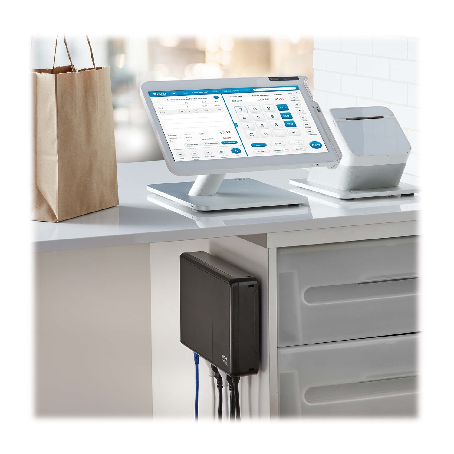 4-Outlet 600VA/300W Desktop UPS, 190J Surge, 5 ft Cord, BC600RNC