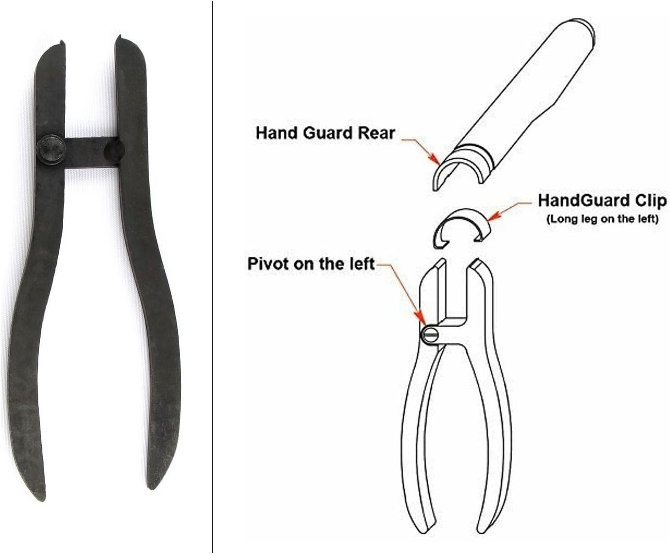 Heat Treated High Strength Steel M1 Garand Clip Removal and Install Tool Pliers