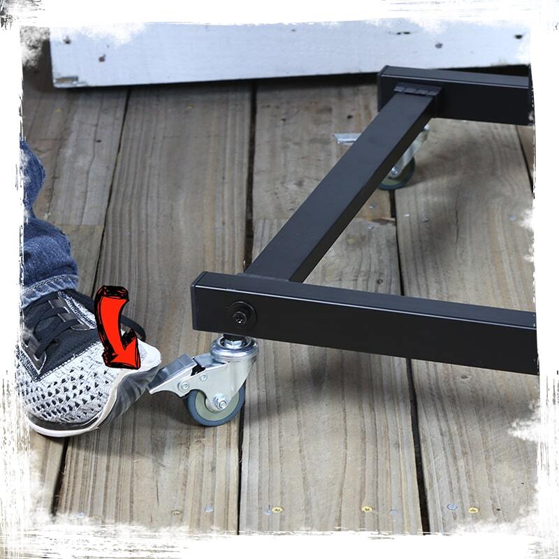 GRIFFIN Rack Mount Stand - Music Studio Recording Mixer Cart Rail Gear Holder