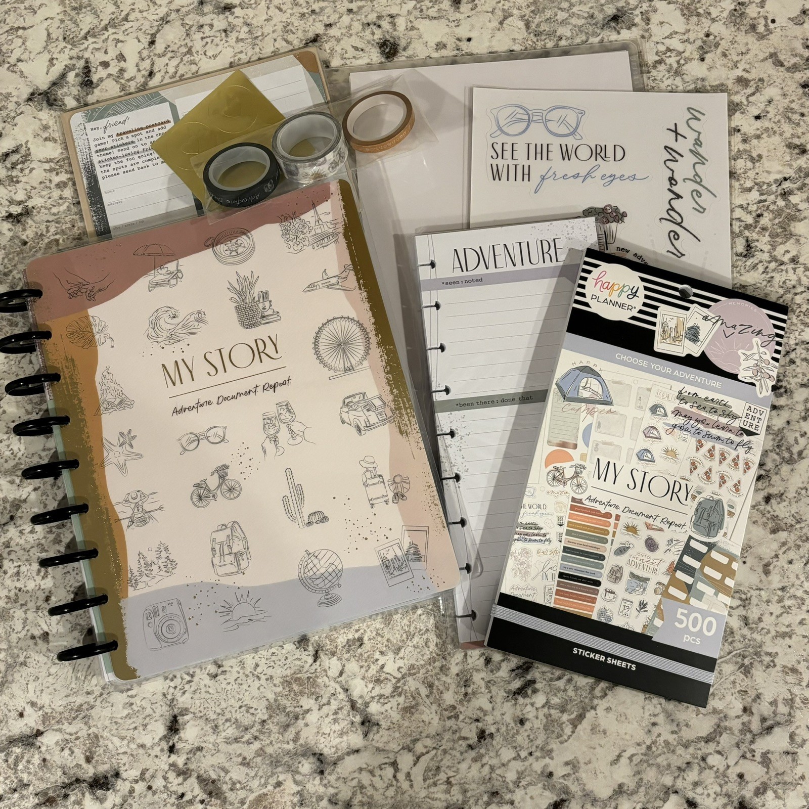 NEW Happy Planner Happy Adventures - Be Happy Box 🧳