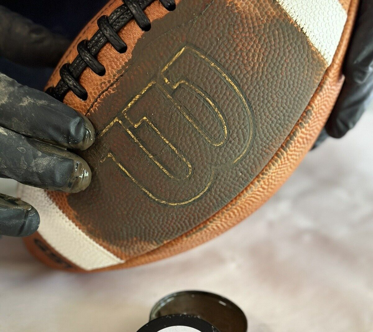 LBC Football Prep Butter 2oz Size Rubbing Mud Compound Game Prepping Footballs