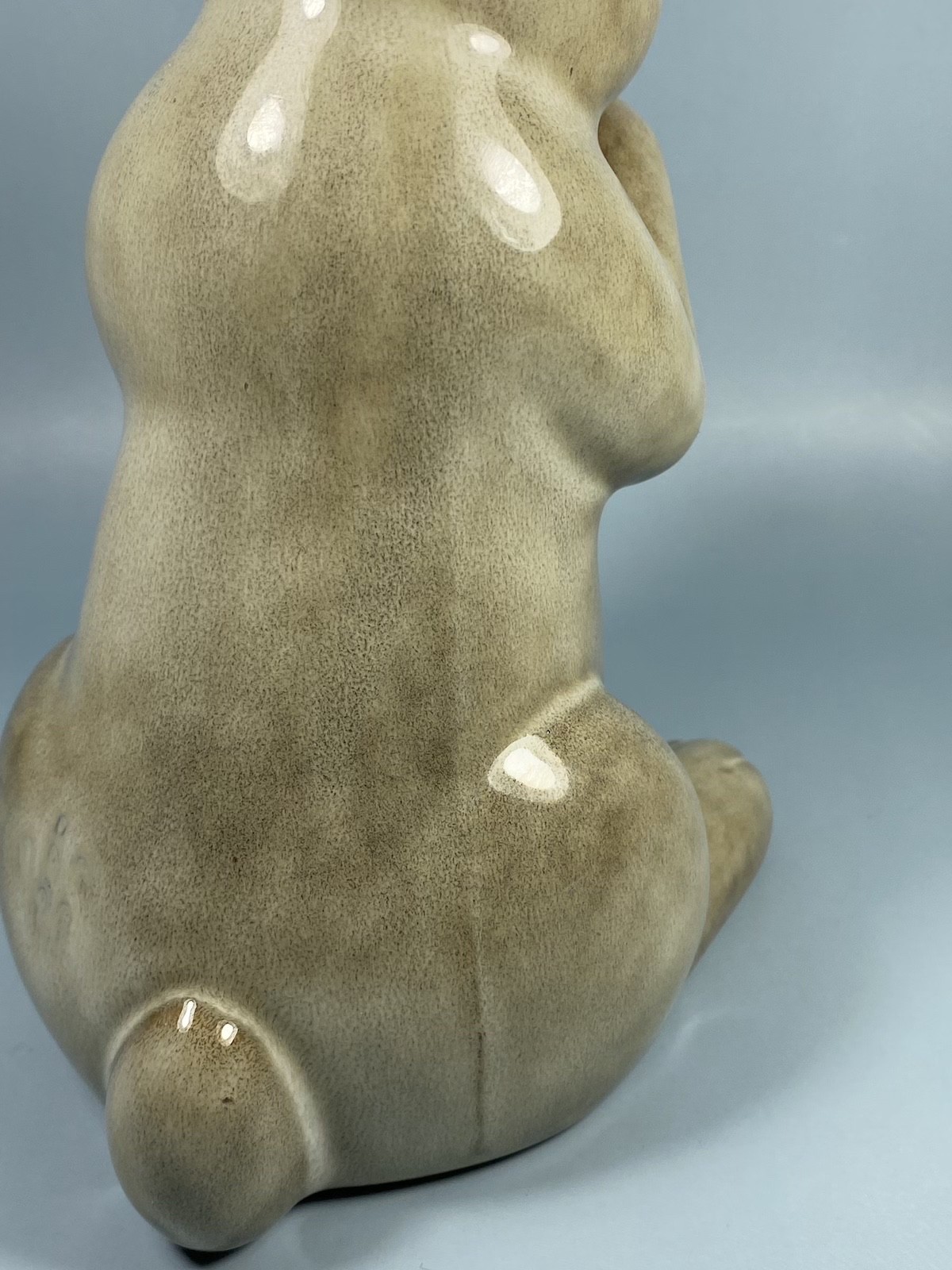 Ceramic Glazed Bunny Rabbit Figurine (#2) Easter or Spring Decor ~ 9 in.