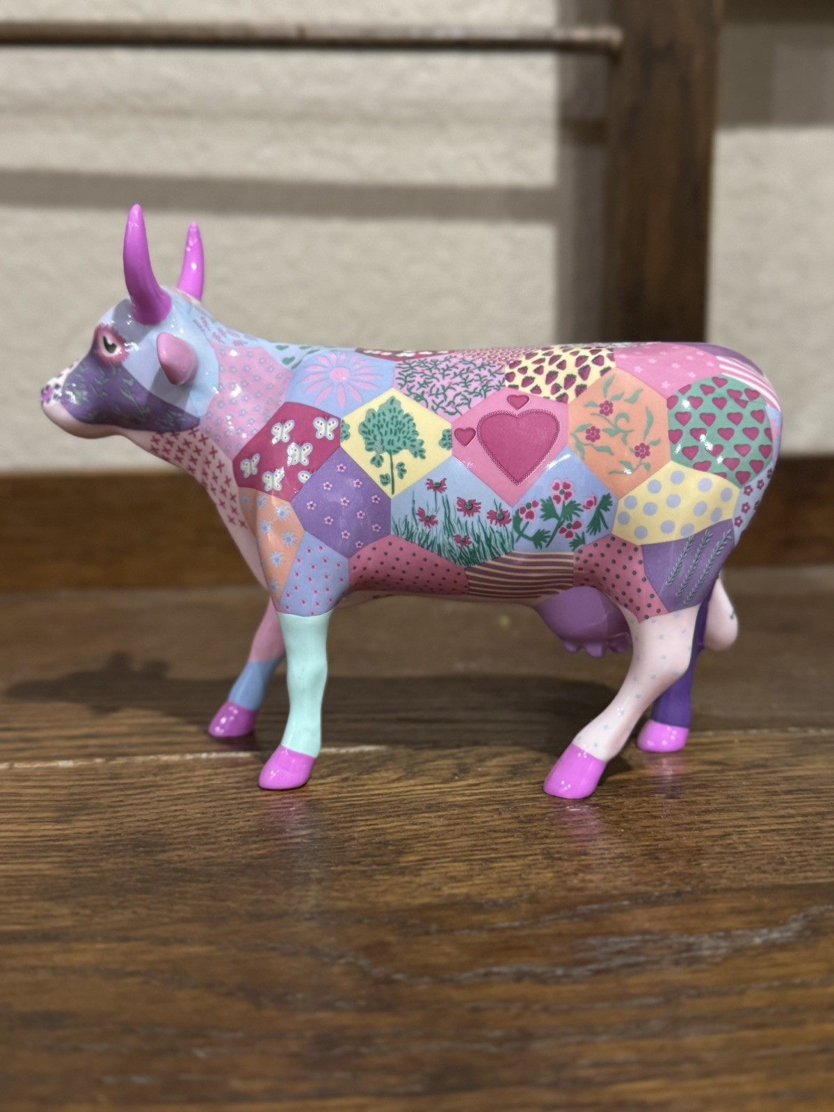 Cow Parade Ceramic 7322 Patchwork Cow 2003