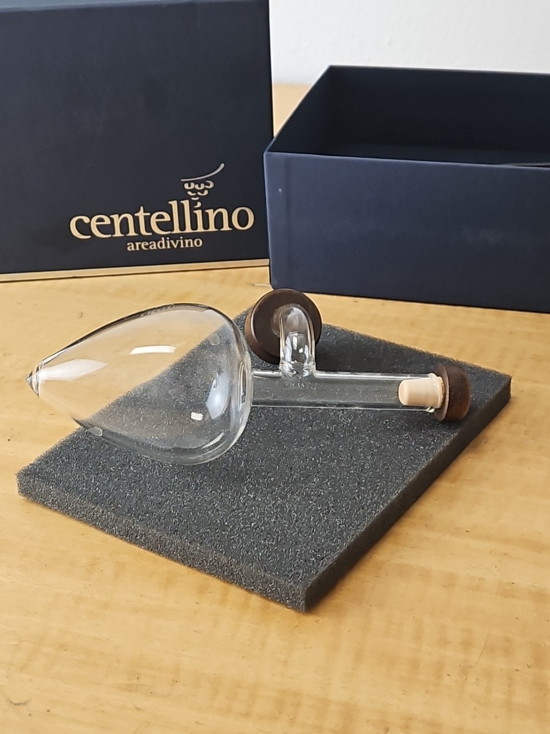 Centellino Areadivino Wine Aerator and Decanter 125 ML - 4.2 oz Italy, in box