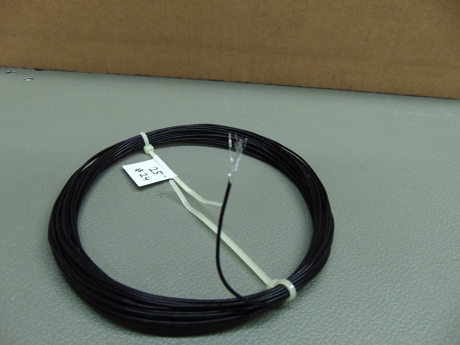 25 feet 24 AWG Silver Plated copper PTFE Wire Black 19 strand made in USA SPC