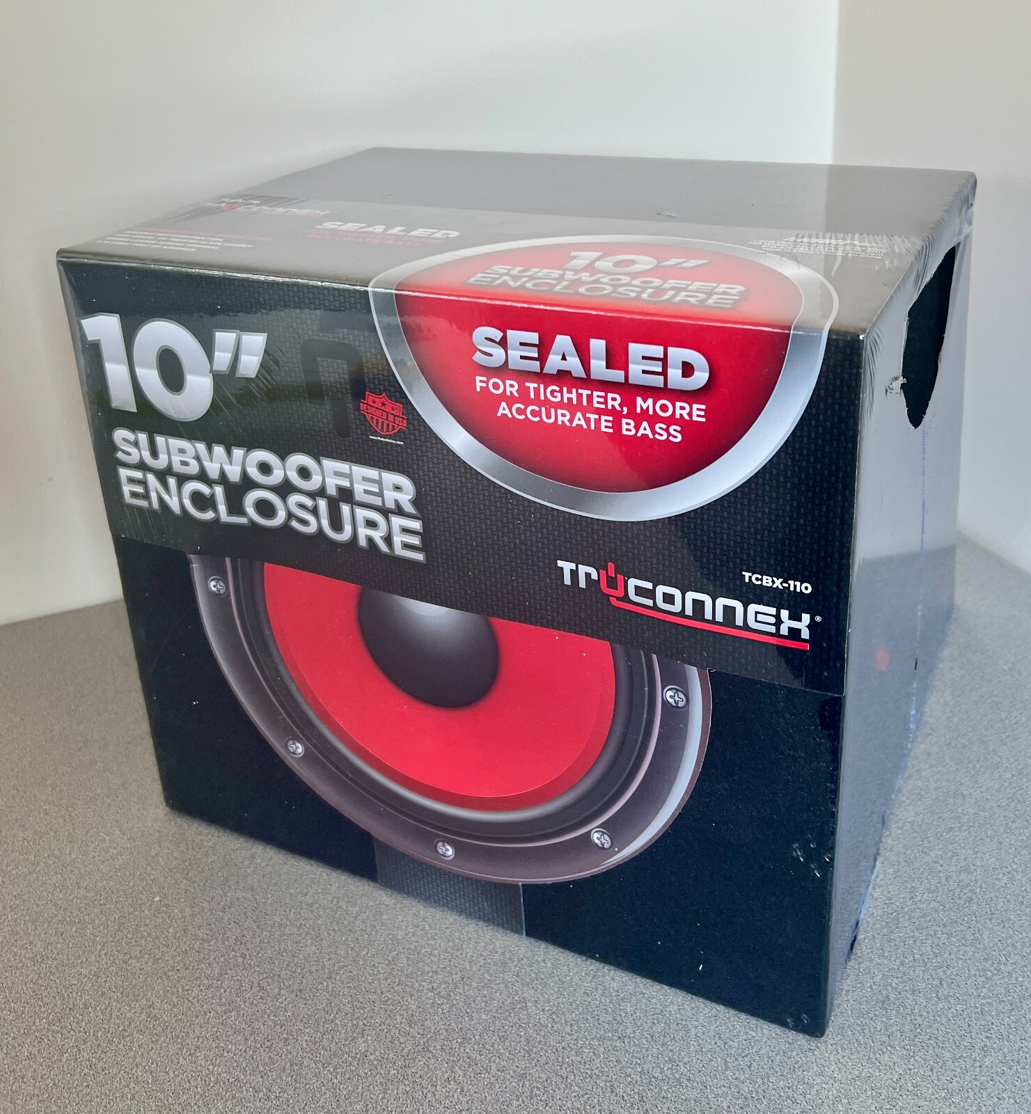 NEW Metra TruConnex 10" Single Sealed Subwoofer Enclosure- Charcoal (TCBX-110)
