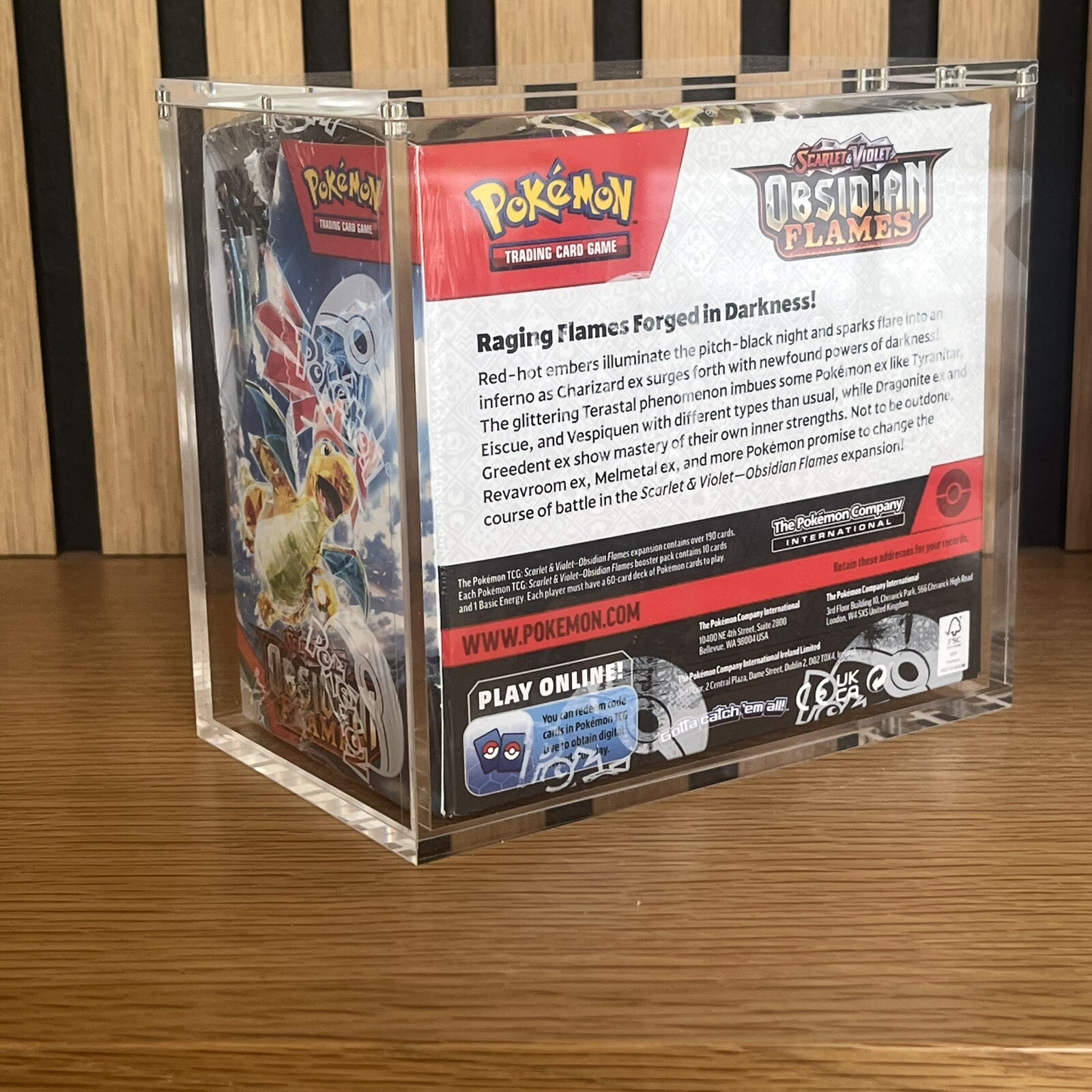 Pokemon Booster Box Acrylic Protective Display Case Magnetic 99% UV Rejection