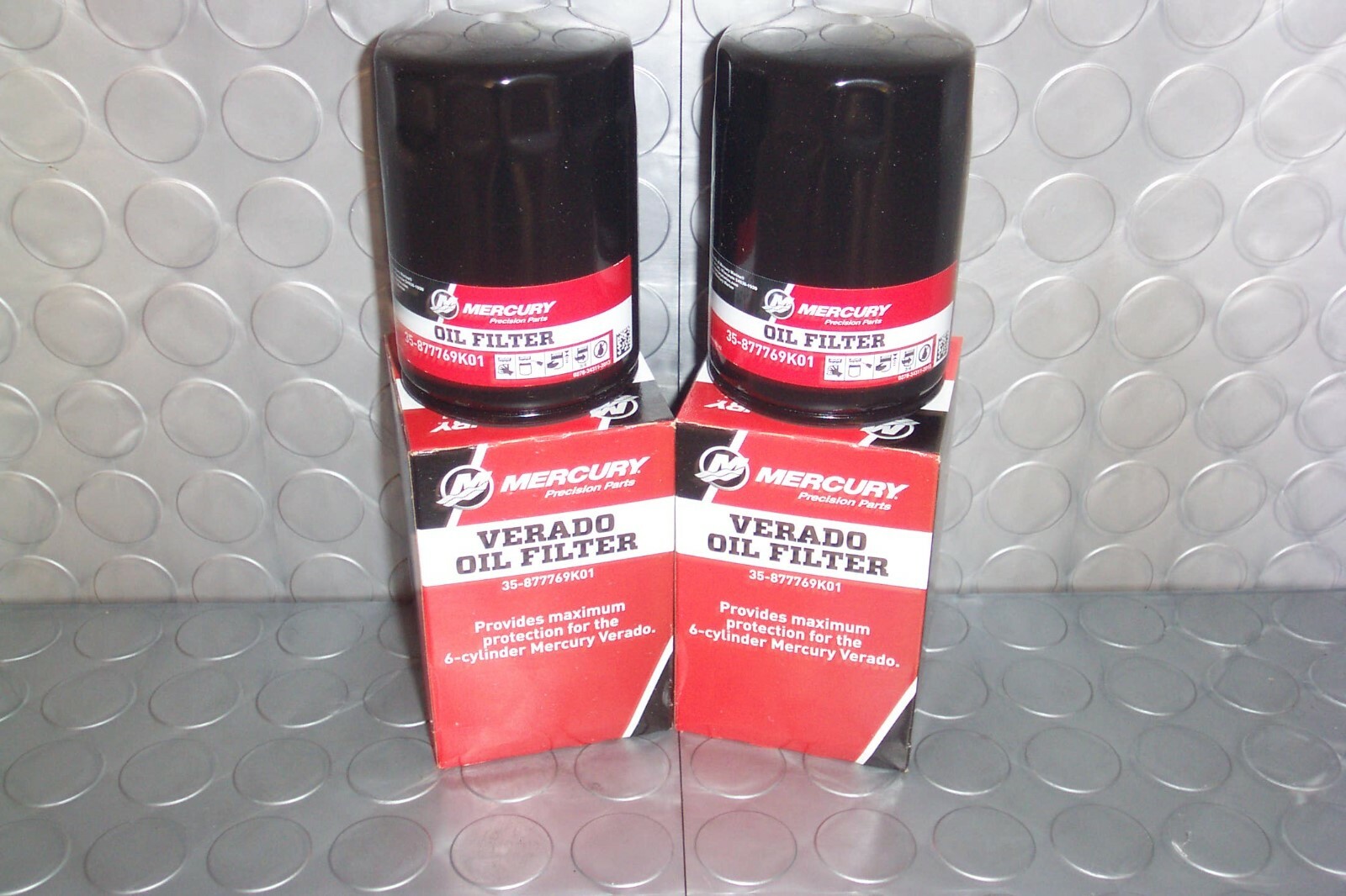Mercury Marine Verado Outboard Oil Filter For 200HP to 400HP 35-877769K01 2 Pack