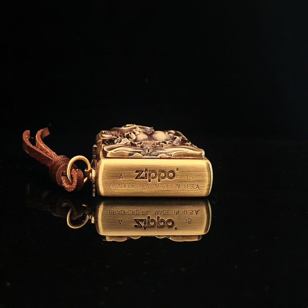 Cool Zippo Lighter with Cowboy Girl Design Gift For Men