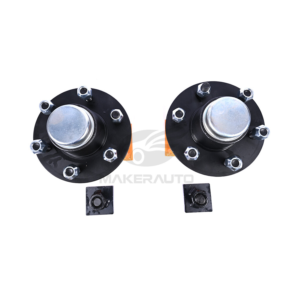 New 6x 5.5 Lug Superior Shipping Container Wheels, Bolt-on Spindle Kit(Pair)