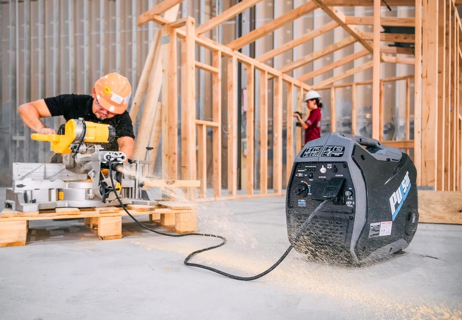 Pulsar 4200W Quiet Portable Gas Inverter Generator RV & Home Backup Ready GX420N