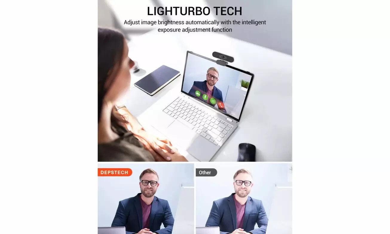 1080P Full HD USB Webcam for PC Desktop,Laptop Web Camera with Microphone LOT