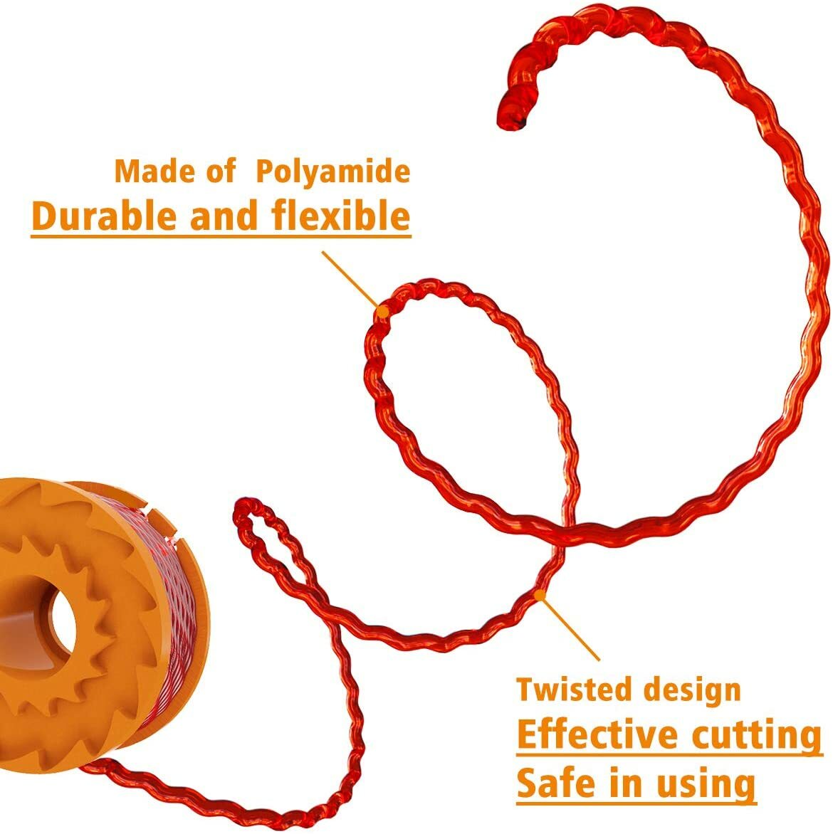 WORX WA0010 Replacement Spool Line For Grass Trimmer 10ft 12-pack **USA OWNED**