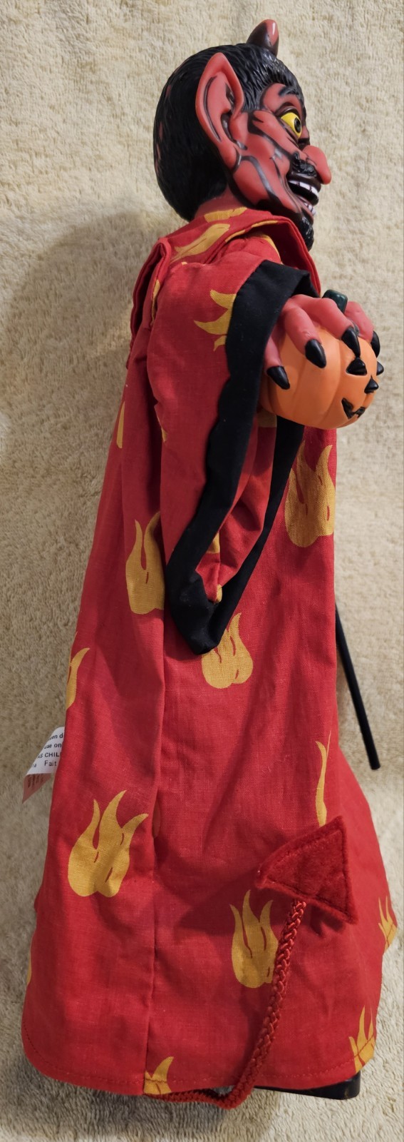 Vintage 1993 Holiday Creations Halloween Devil Voice/Blinking Eyes Working Rare!