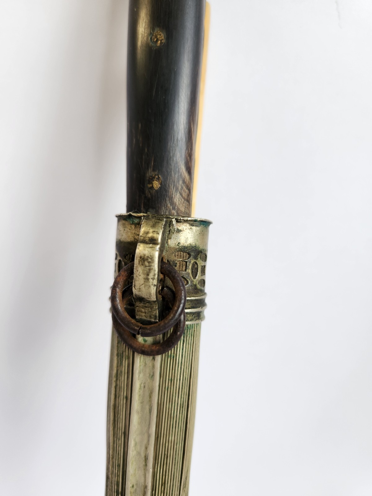 Antique Asian Chinese Knife Bone Chopsticks Traveling Eating Trousse Set