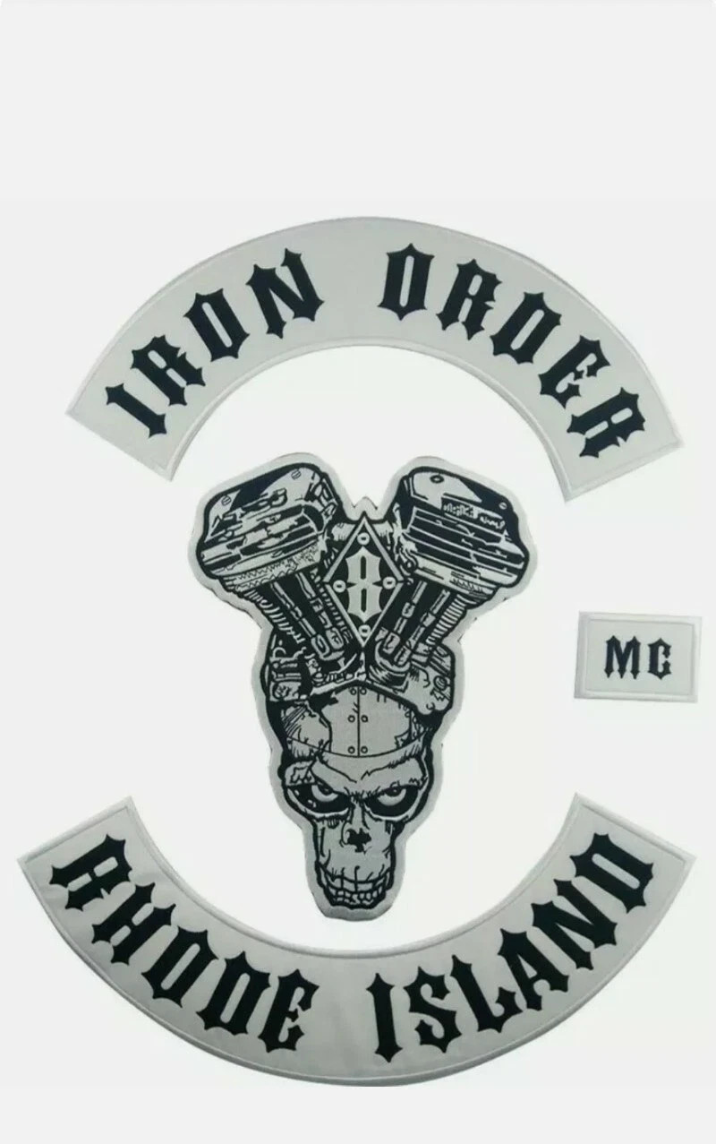 IRON ORDER  PATCH EMBROIDERY BADGE IRON ON BIKER SEWING SET