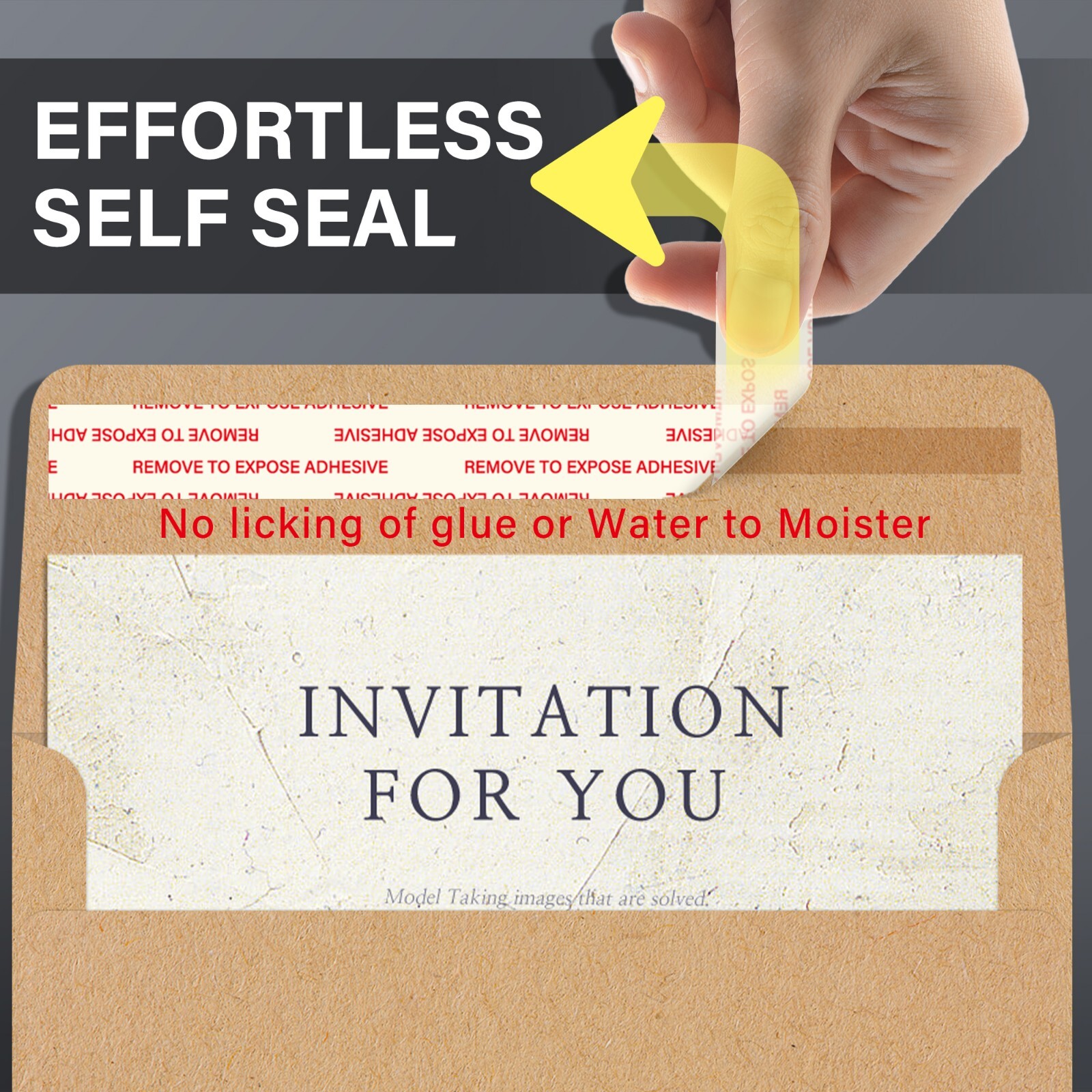 450 Invitation Envelopes Brown Kraft A7 5.25" x 7.25 for 5x7 Photo Wedding Card