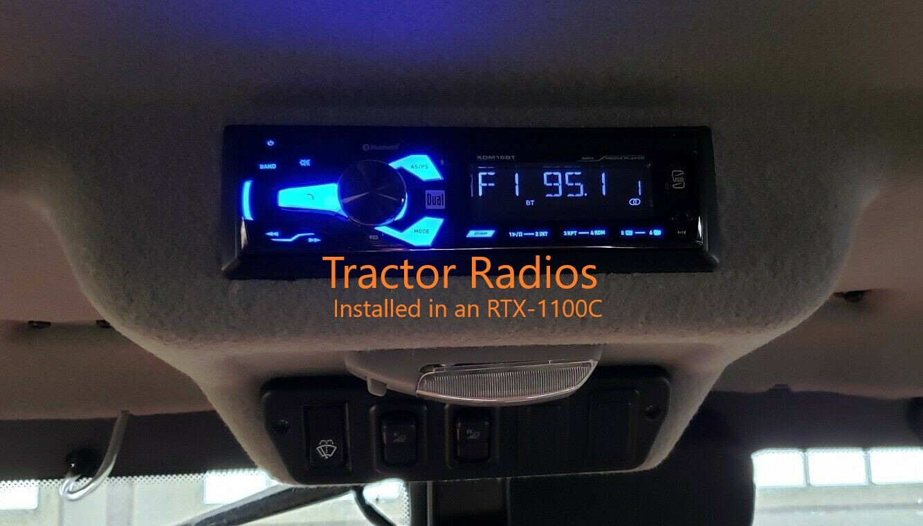 Plug & Play Kubota Tractor Radio AM FM Bluetooth RTV 1100 RTX 1100C B2650 LX2610