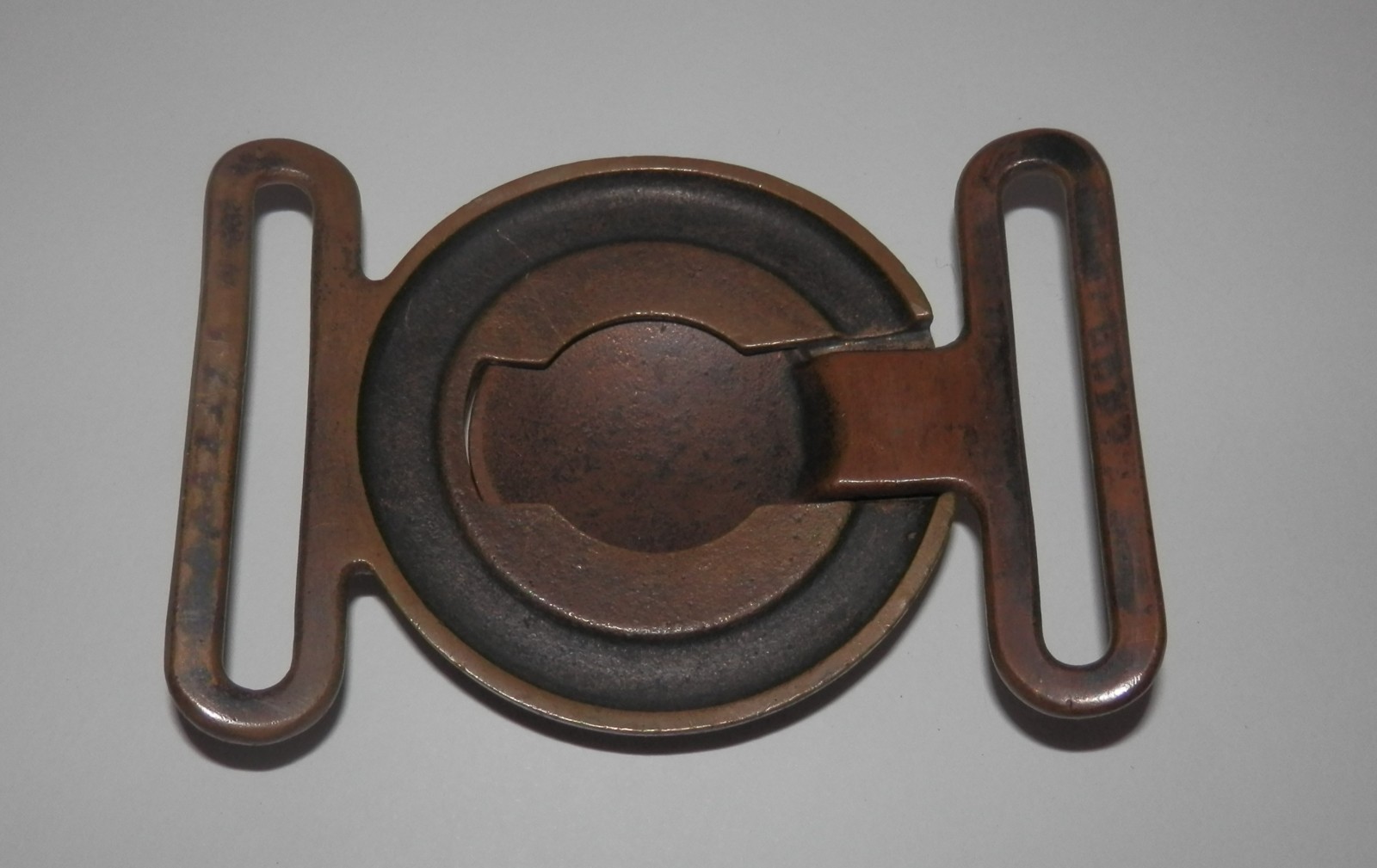 WWI US Brass 2 Piece Army Garrison Buckle for Mills Belt