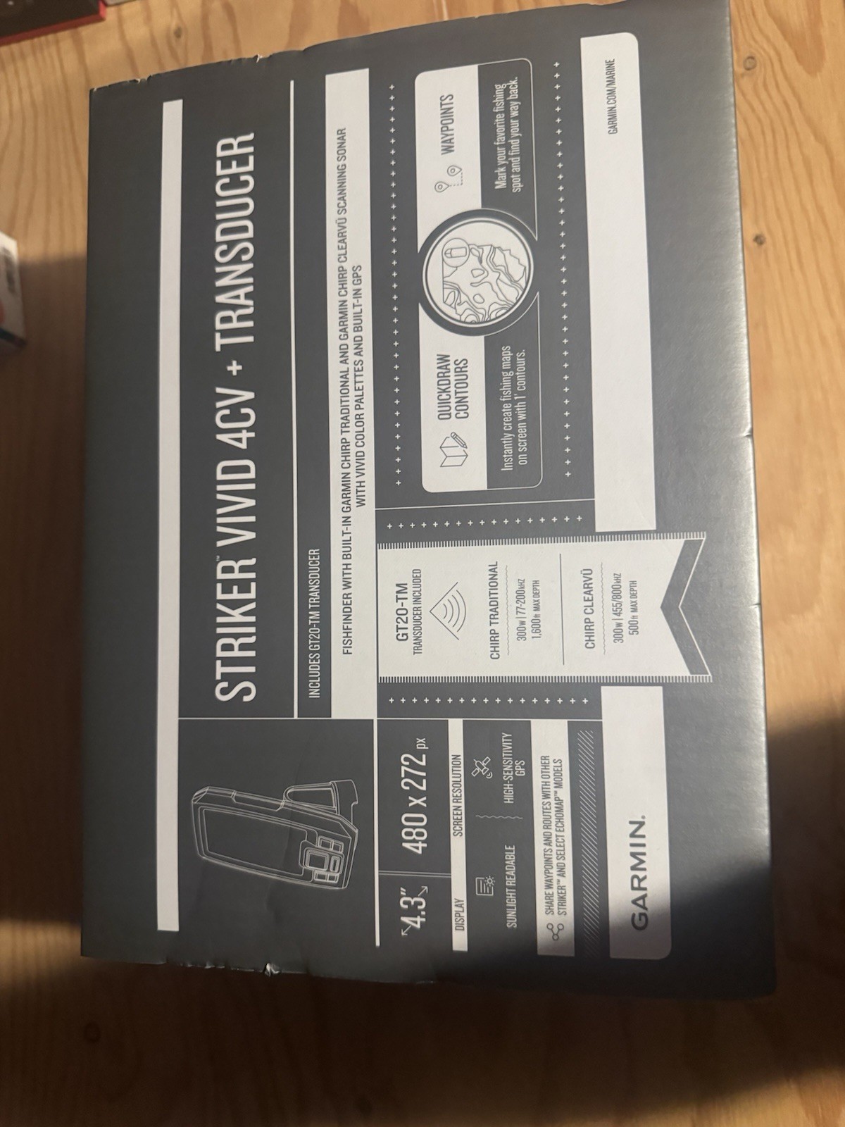 Garmin - STRIKER Vivid 4cv Fishfinder GPS New!!!