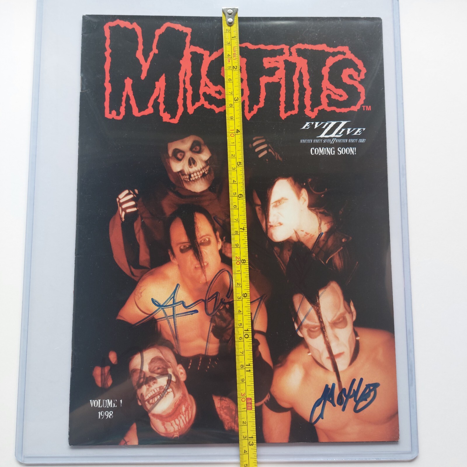 VTG Misfits Signed Concert Tour Program Autographed Evil Live Tour Book 1998