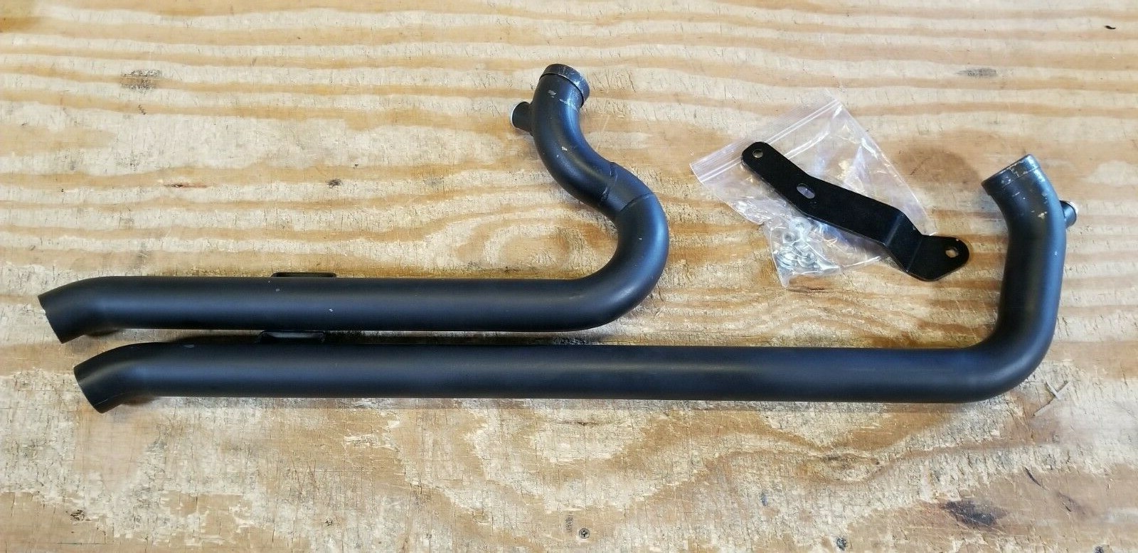 Blemished 04-17 Harley Black Shotgun Exhaust Sportster 883/1200/72/48 1.75" Pipe