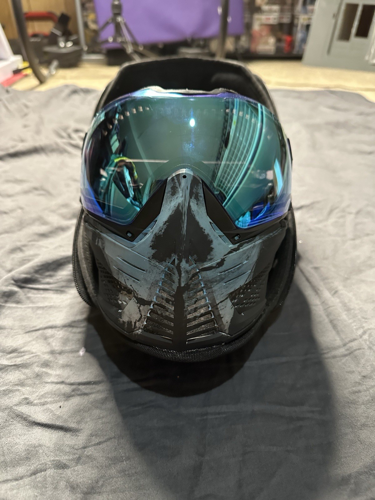 Push Unite Blue Skull Paintball Googles