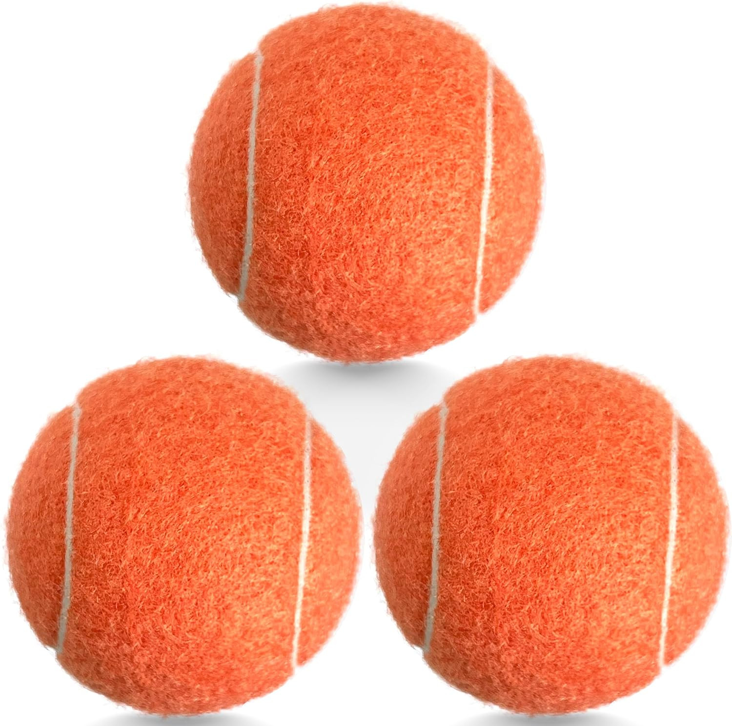 3 Pack Tennis Balls - Long Lasting Practice Balls for Tennis Beginners, Tennis T