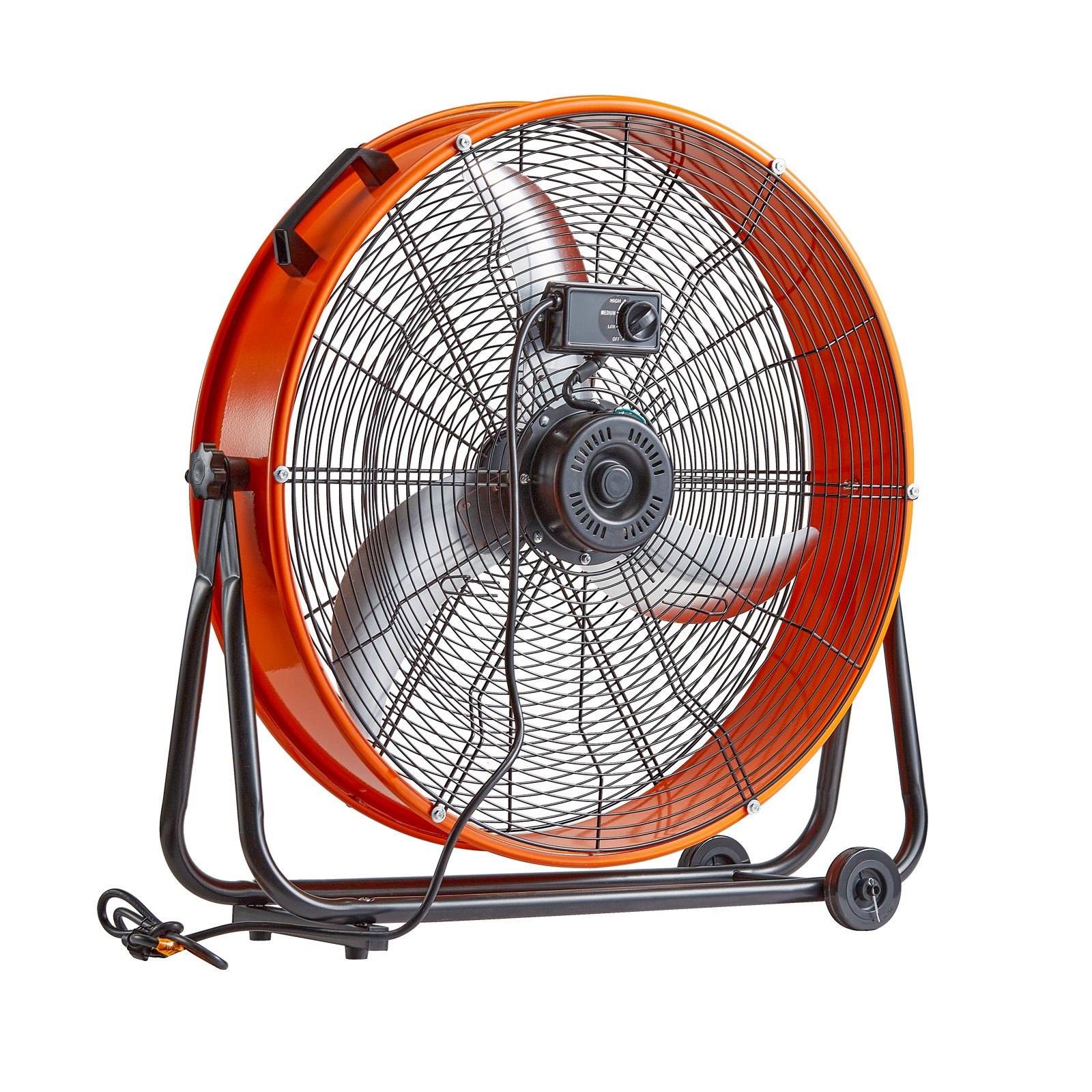 VEVOR Drum Fan 24inch High Velocity Industrial Use 3-Speed 8600CFM for Warehouse