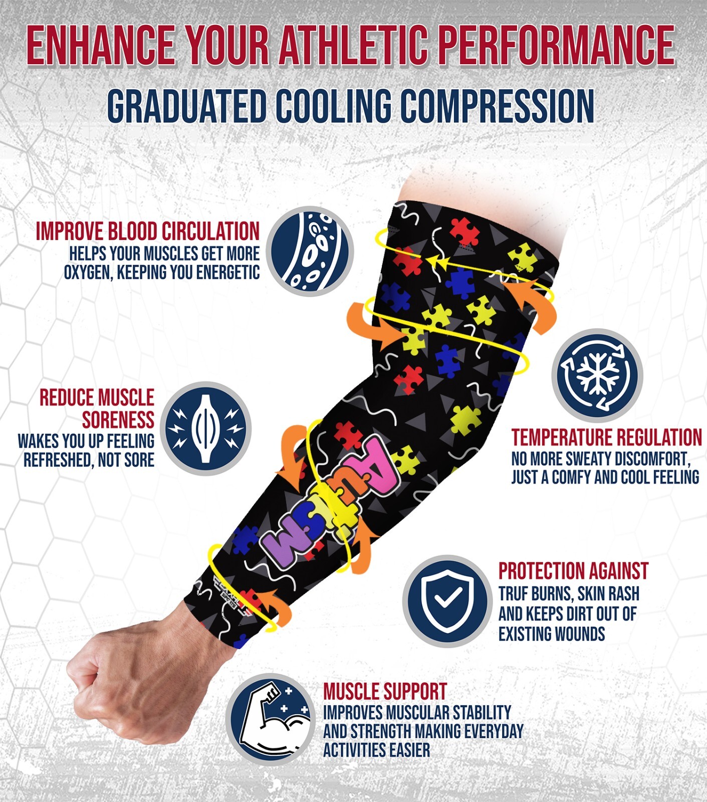 Exxact Sports 1 Pair Compression Arm Sleeves for Men Women, Breathable Baseball