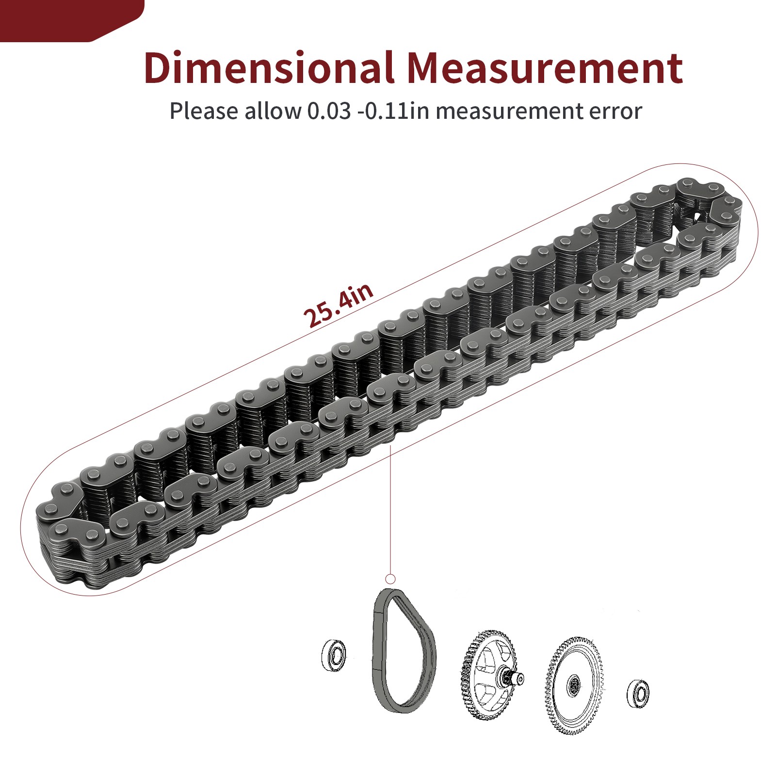 Silent Transmission Chain For Polaris Trail Blazer Scrambler 250 330 400 500 NEW