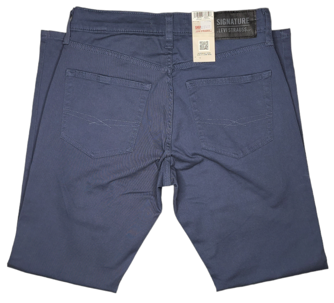 Signature By Levi Strauss & Co. #11594 NEW Men's Athletic Hybrid Chino Pants