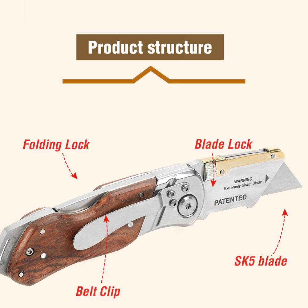 WORKPRO Folding Utility Knife with/10 Blade Heavy Duty Cutter Quick Change Blade
