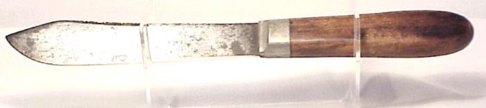 J. Russell Green River Works BUTCHER KNIFE & BRASS TACKED SHEATH