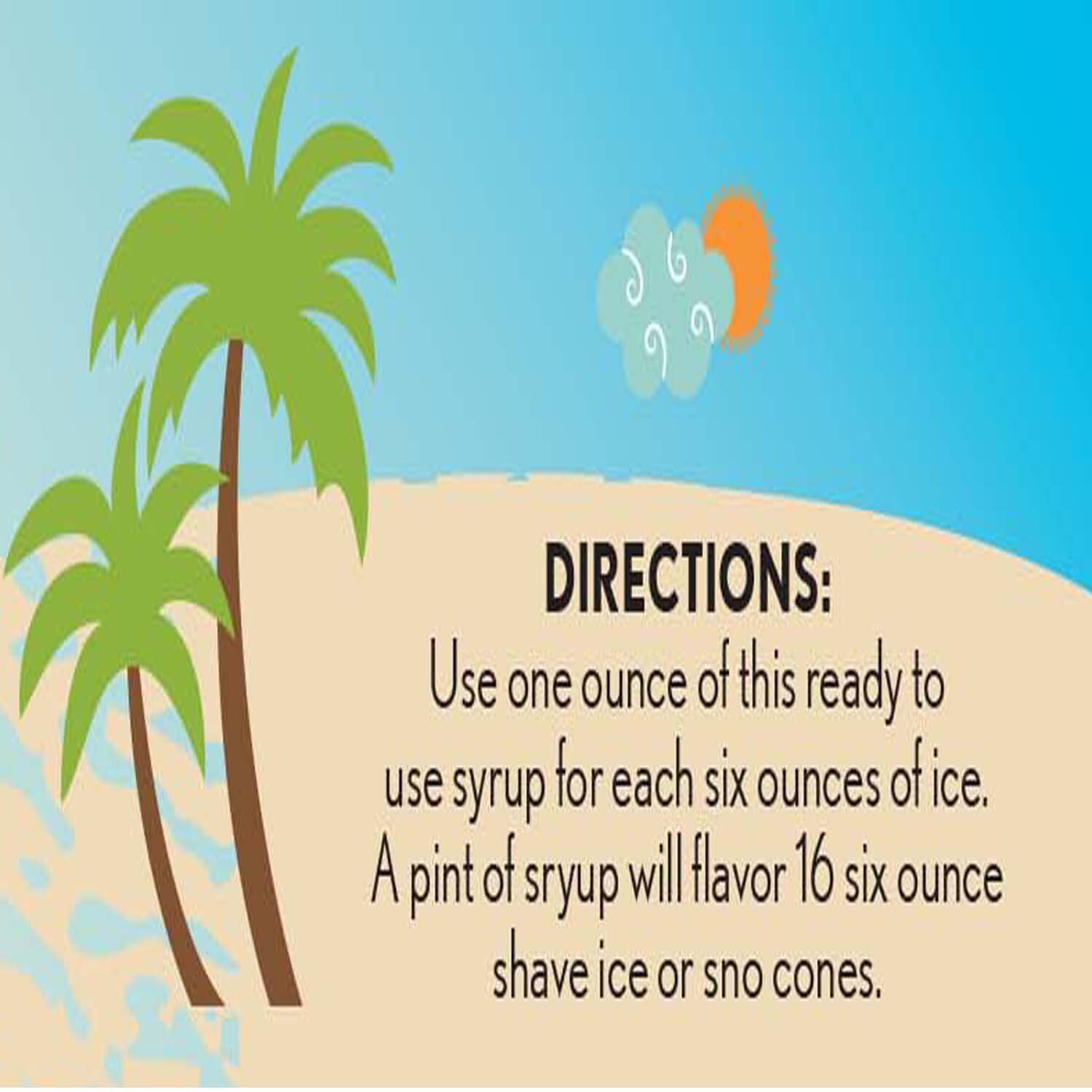 Hawaiian Shaved Ice or Snow Syrup Flavor Pack (6 Pints) Various Flavors Included