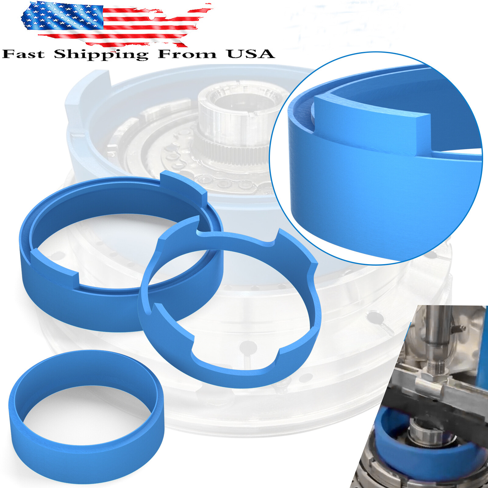 For Ford 10R80 Piston Compressor Tool & Transmission Removal Clutch Ring Tool