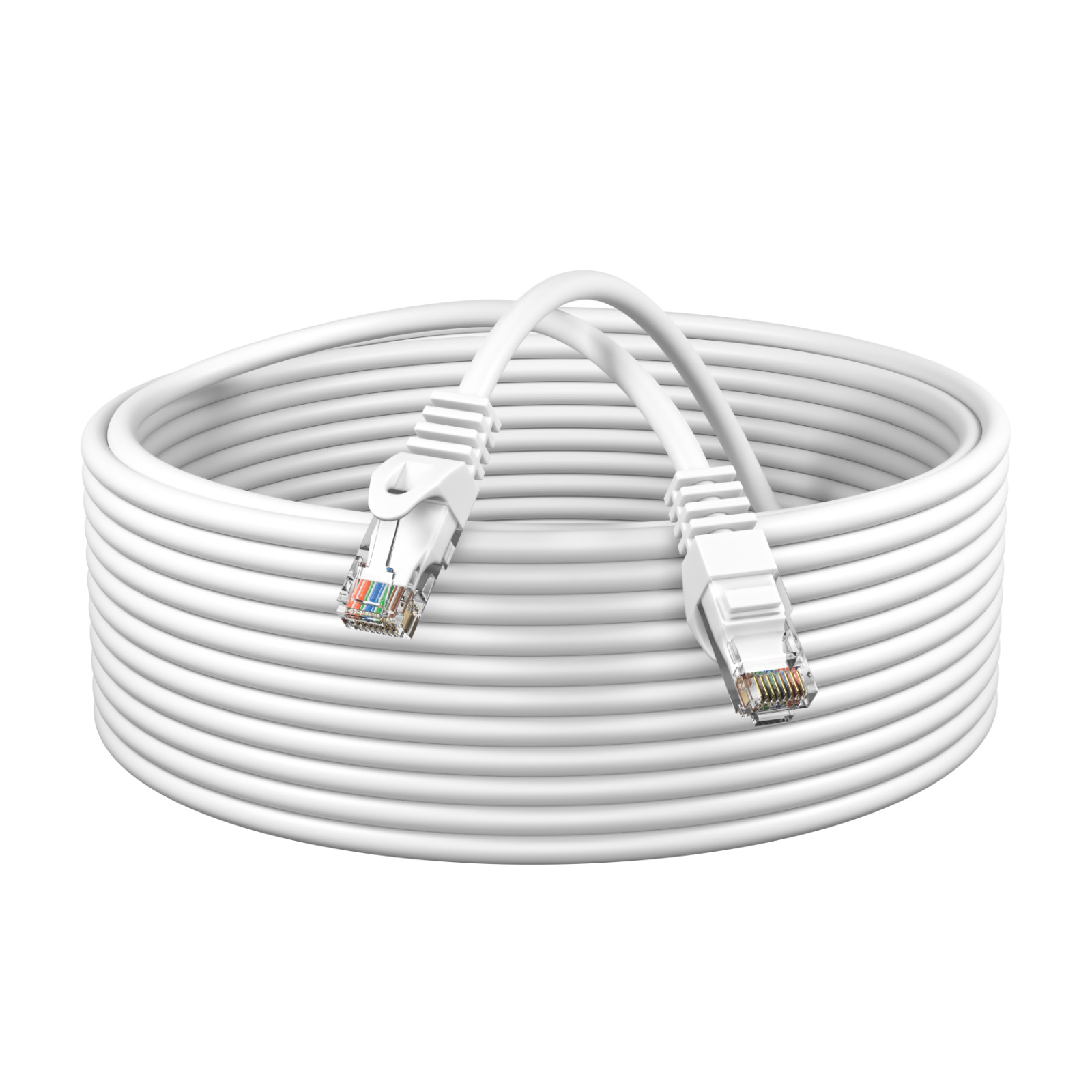 White CAT6 Ethernet LAN Network RJ45 Patch Cable 25FT-200FT Multipack LOT