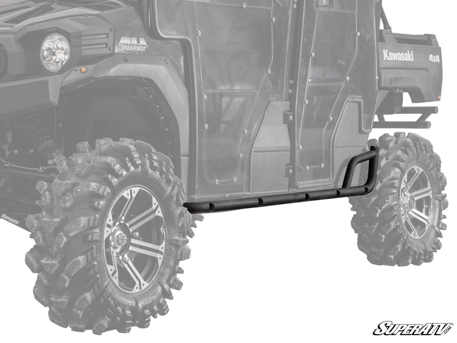 SuperATV Heavy Duty Nerf Bars for Kawasaki Mule Pro-FXT