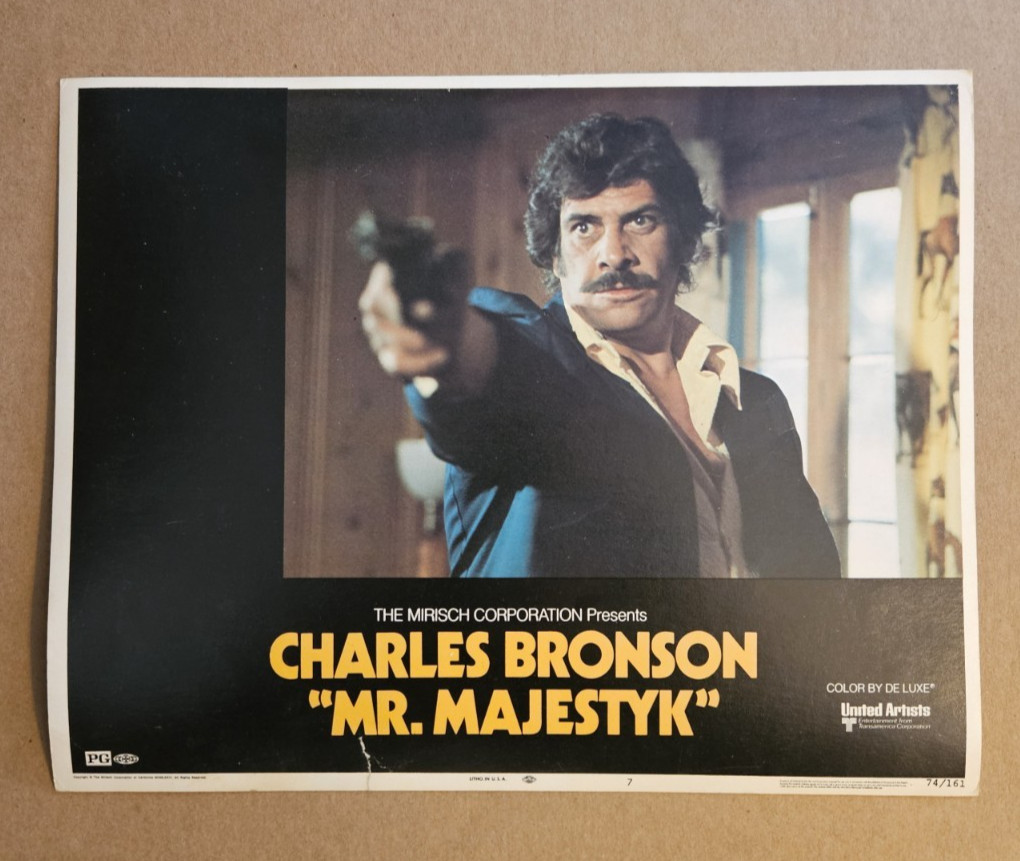 MR. MAJESTYK 1974 set of 5 11x14 ORIGINAL Lobby Cards #2 4 6 7 8 Charles Bronson