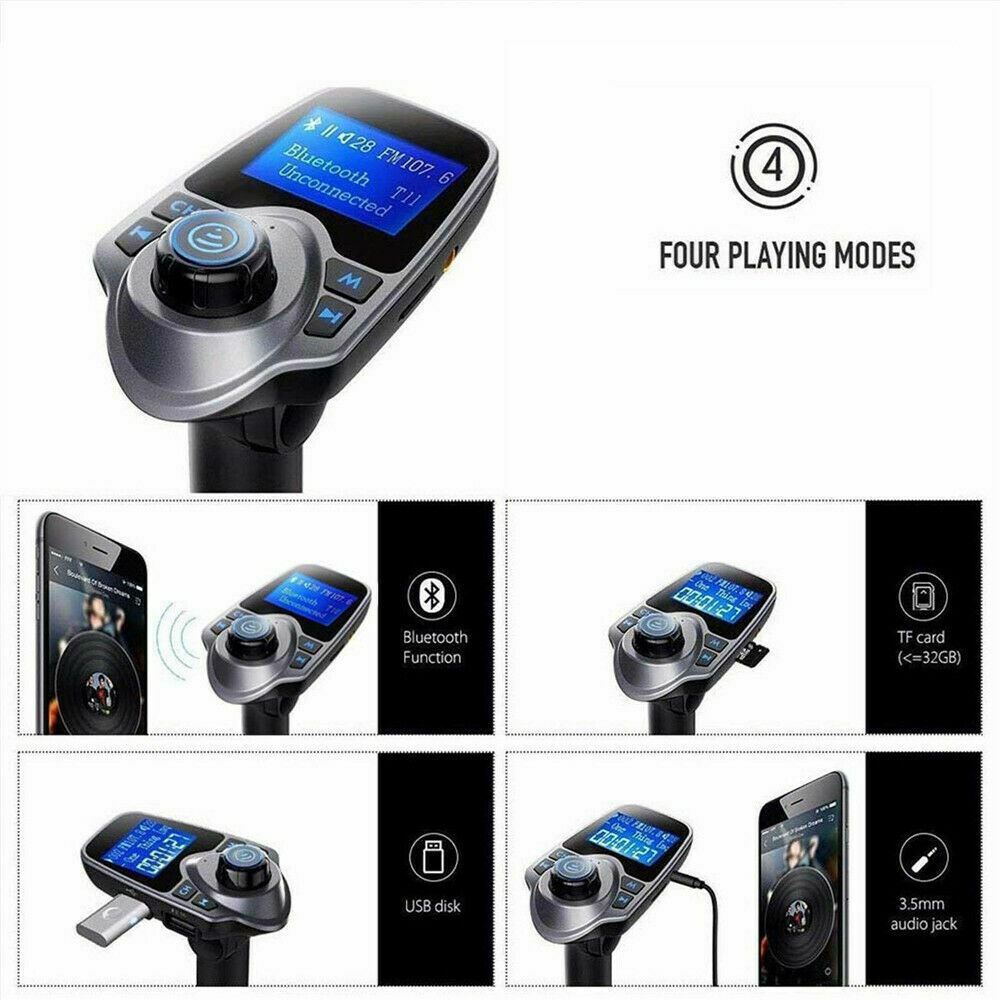 Bluetooth Car Kit MP3 Player FM Transmitter Wireless Radio Adapter USB Charger