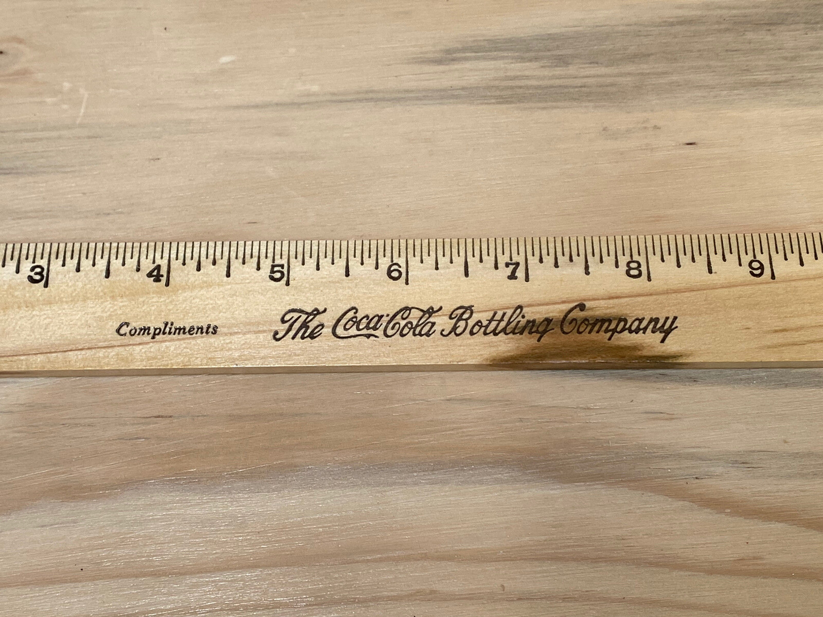 Vintage Coca Cola Wood Ruler "Do Unto Others As You Would Have Them Do Unto You"