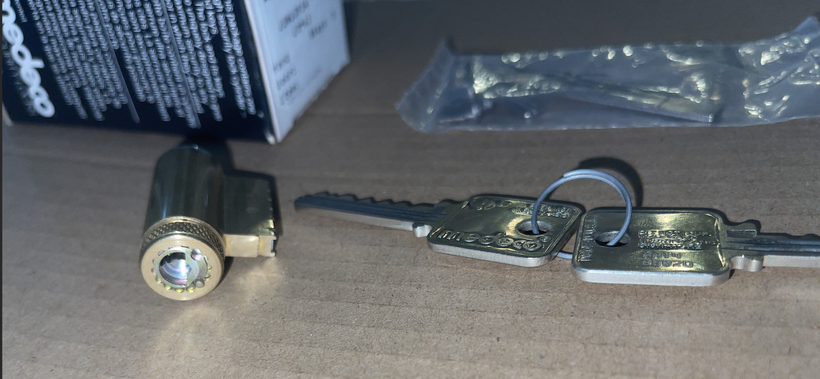 NEW Medeco G3 Biaxial KIK Lock Cylinder with 2 Keys