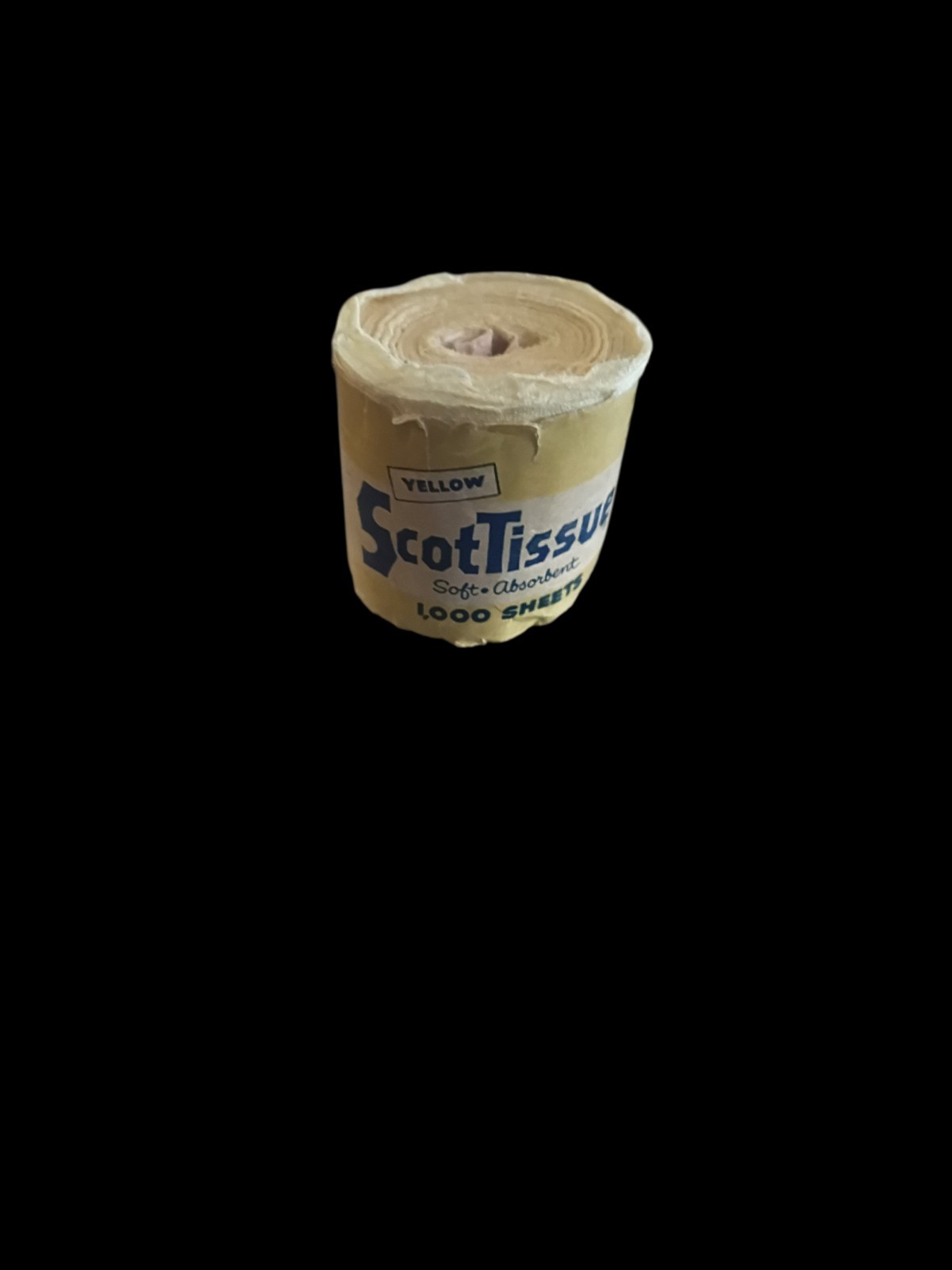 Vintage 1961 Bathroom Tissue Scot Big Roll Toilet Paper 1000 Sheets NOS